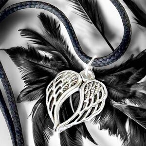 5 For $25💫Alternative Silver Angel Wings Pendant Necklace